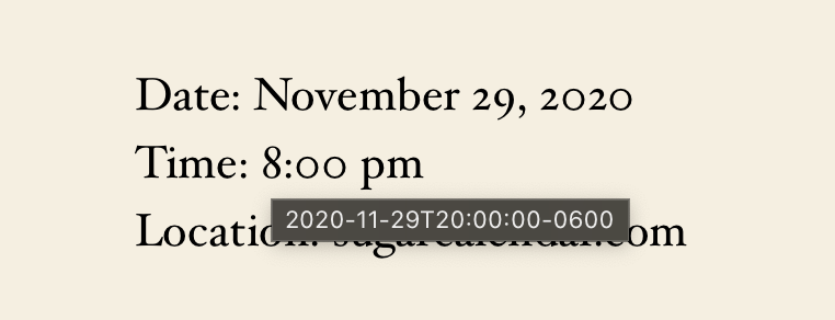 Visitor conversion of time zones settings