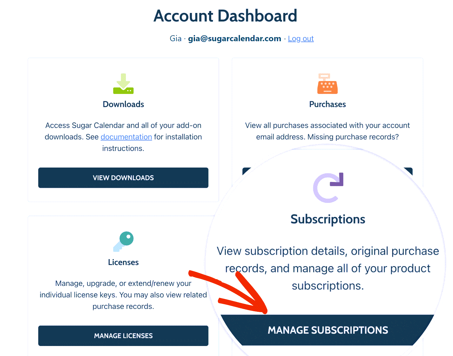 Manage Subscriptions