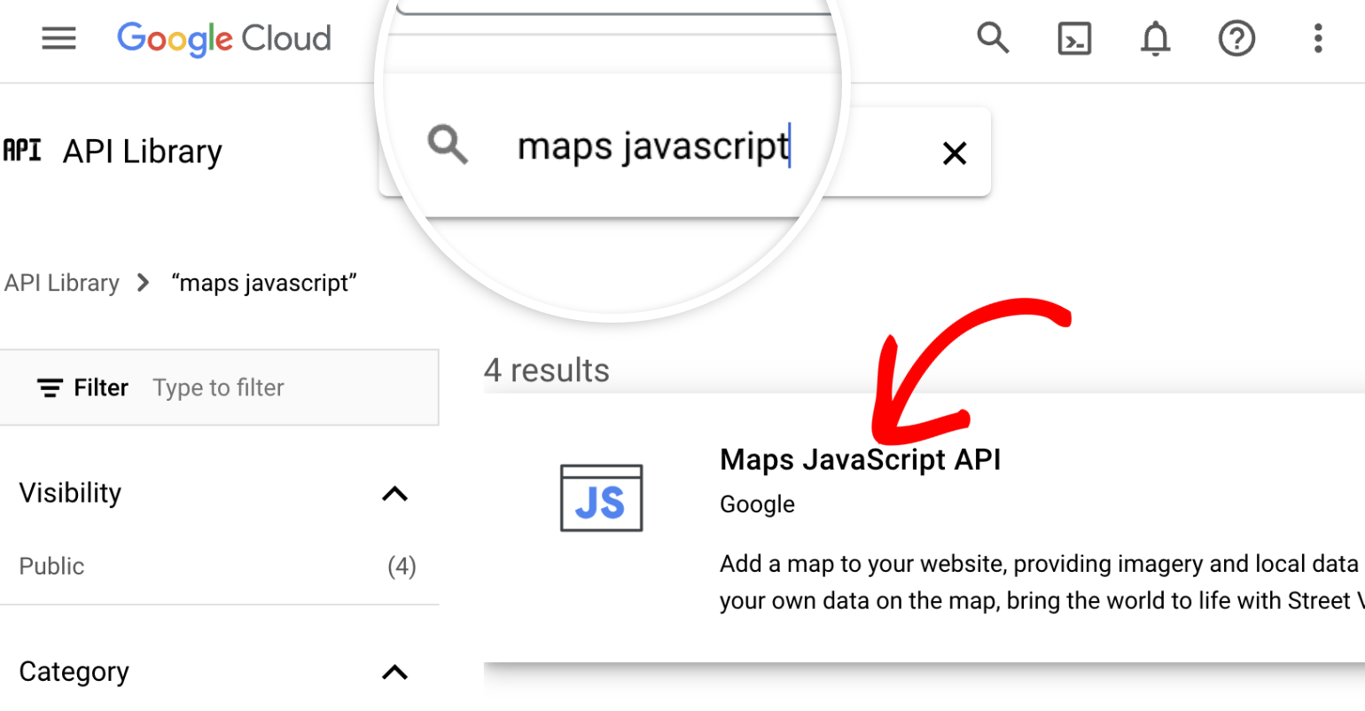 Select Maps JavaScript API