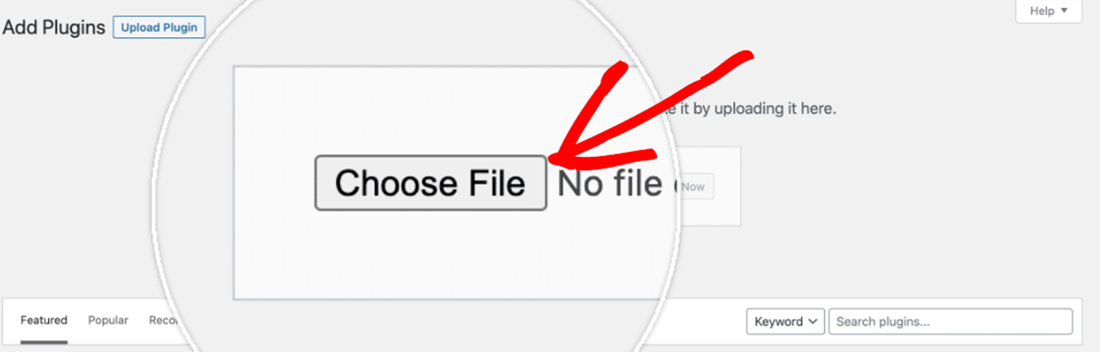 Choose file to upload