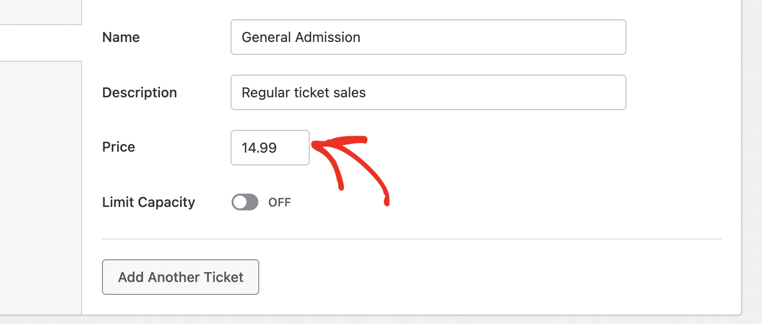 Ticket price