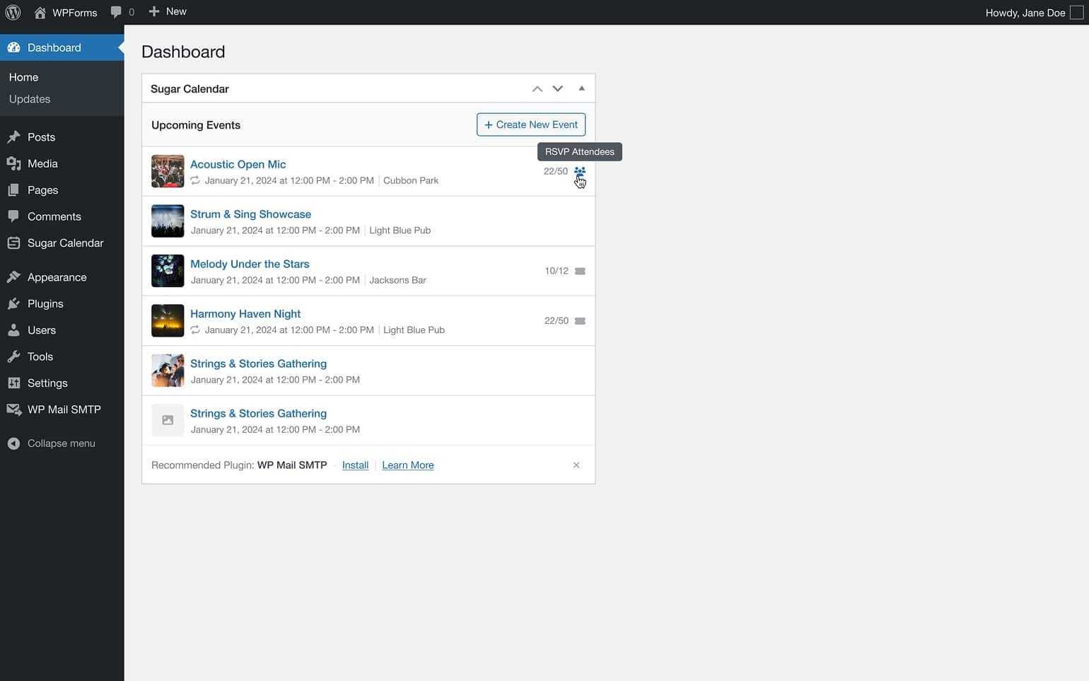 Dashboard Widget