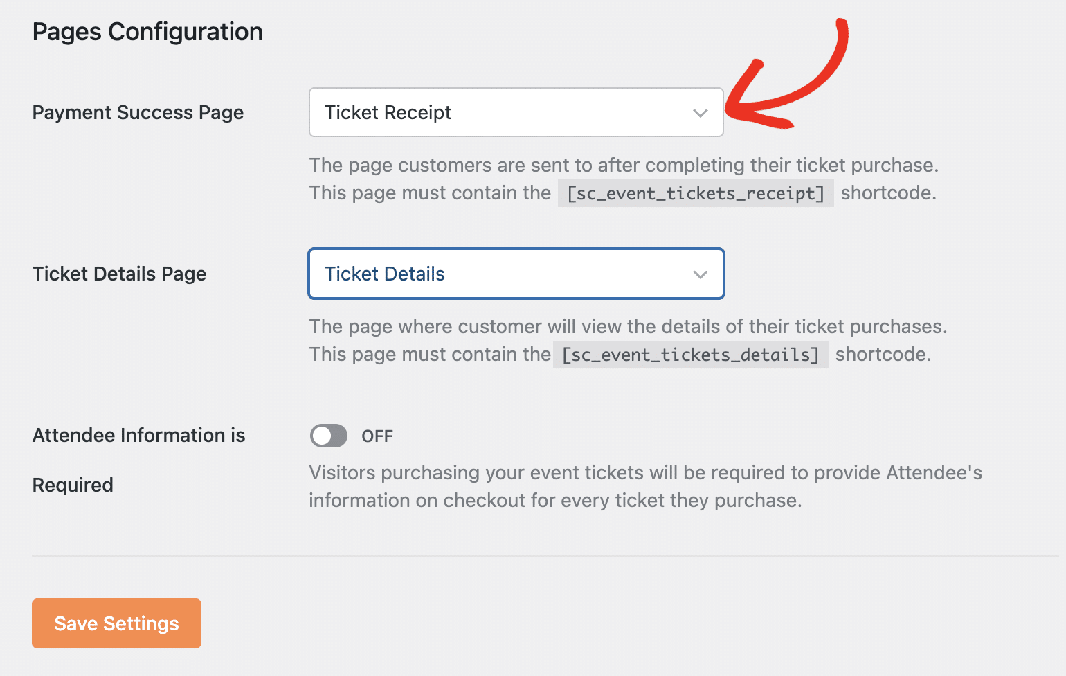 Payment success page