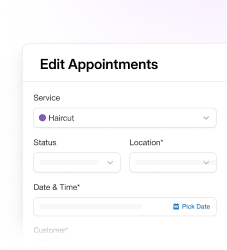 Edit appointments