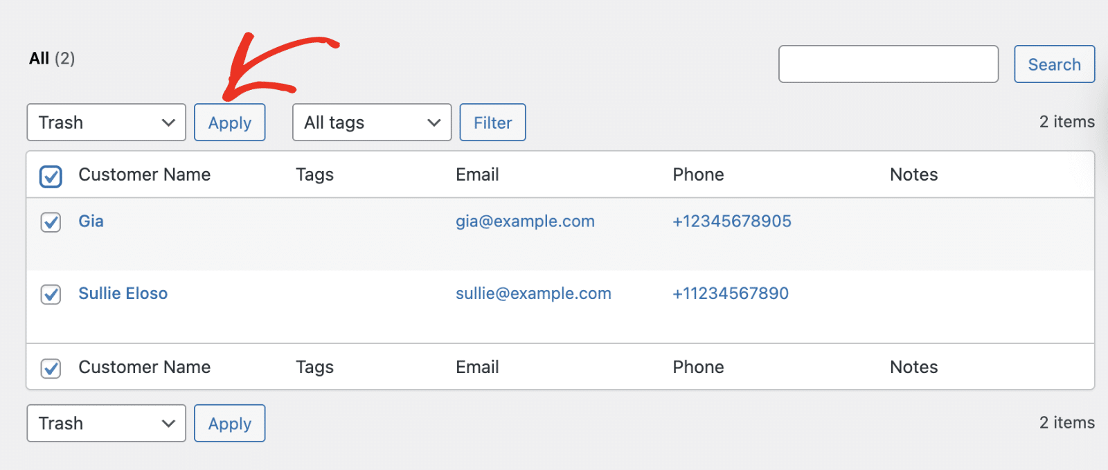 paste-recaptcha-key - Sugar Calendar Apply bulk delete action