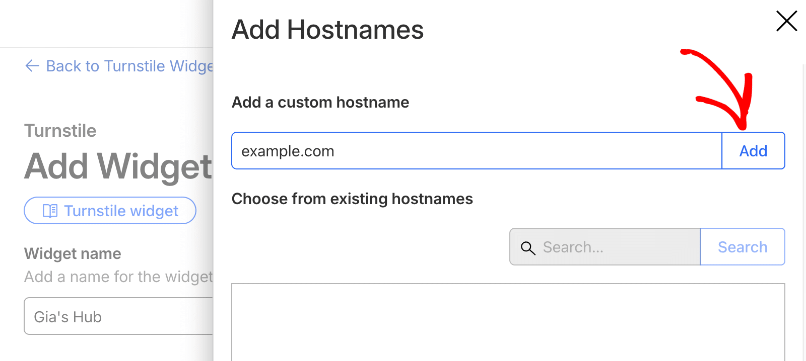 Add Custom Hostname