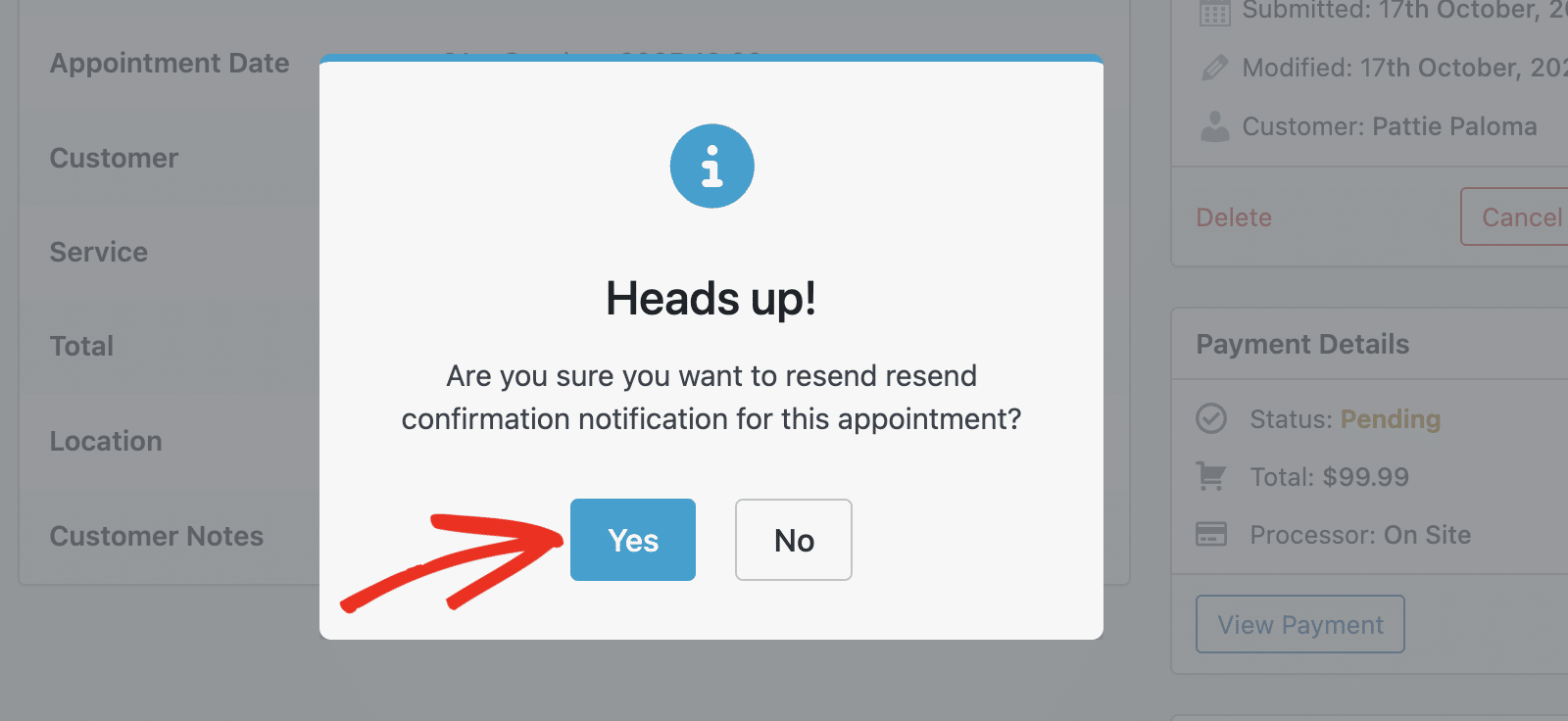 confirm-resend - Sugar Calendar Confirm resending email notification