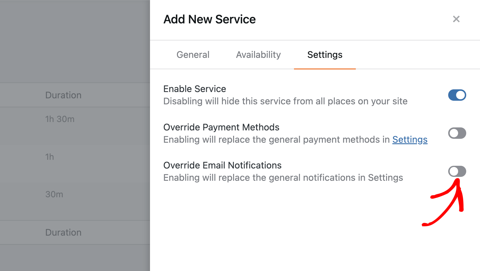 override-notification-emails - Sugar Calendar Override email notifications
