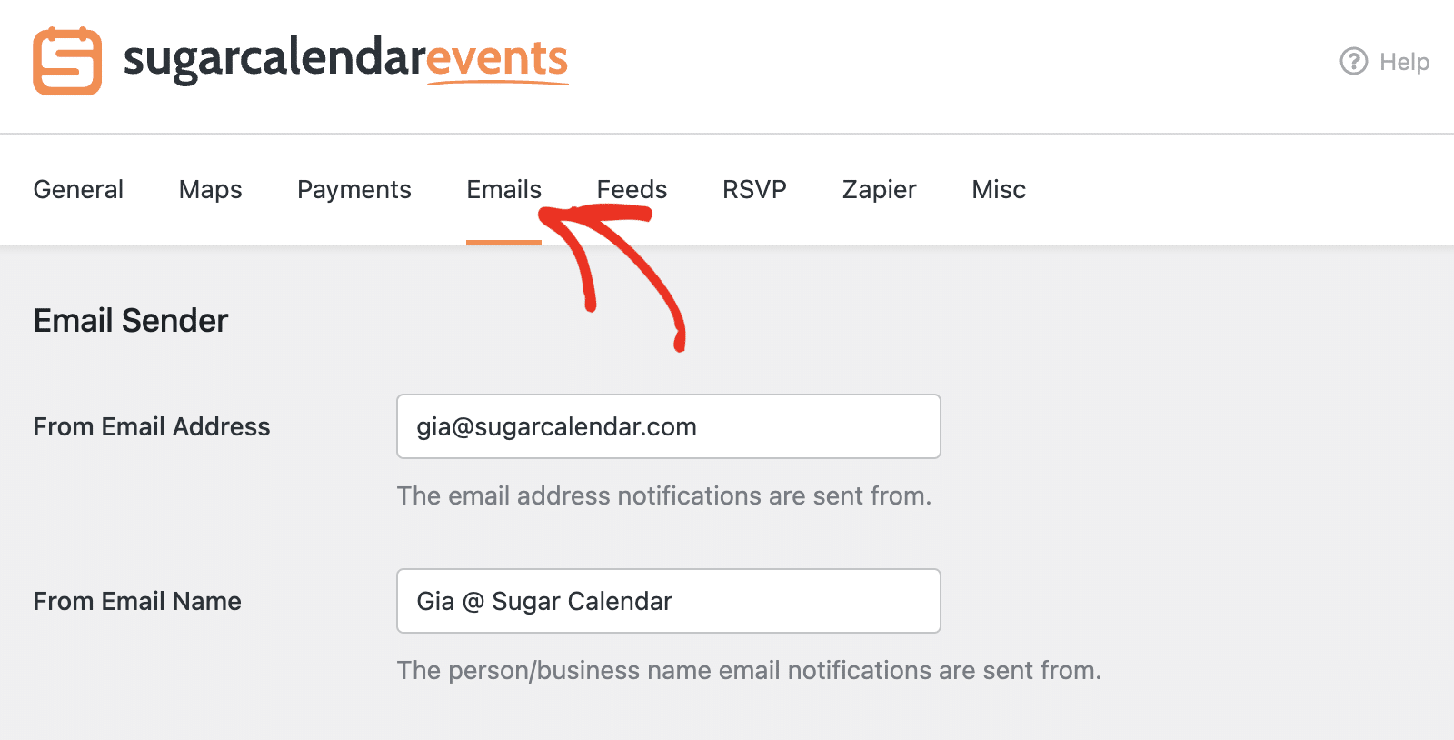 Email notifications
