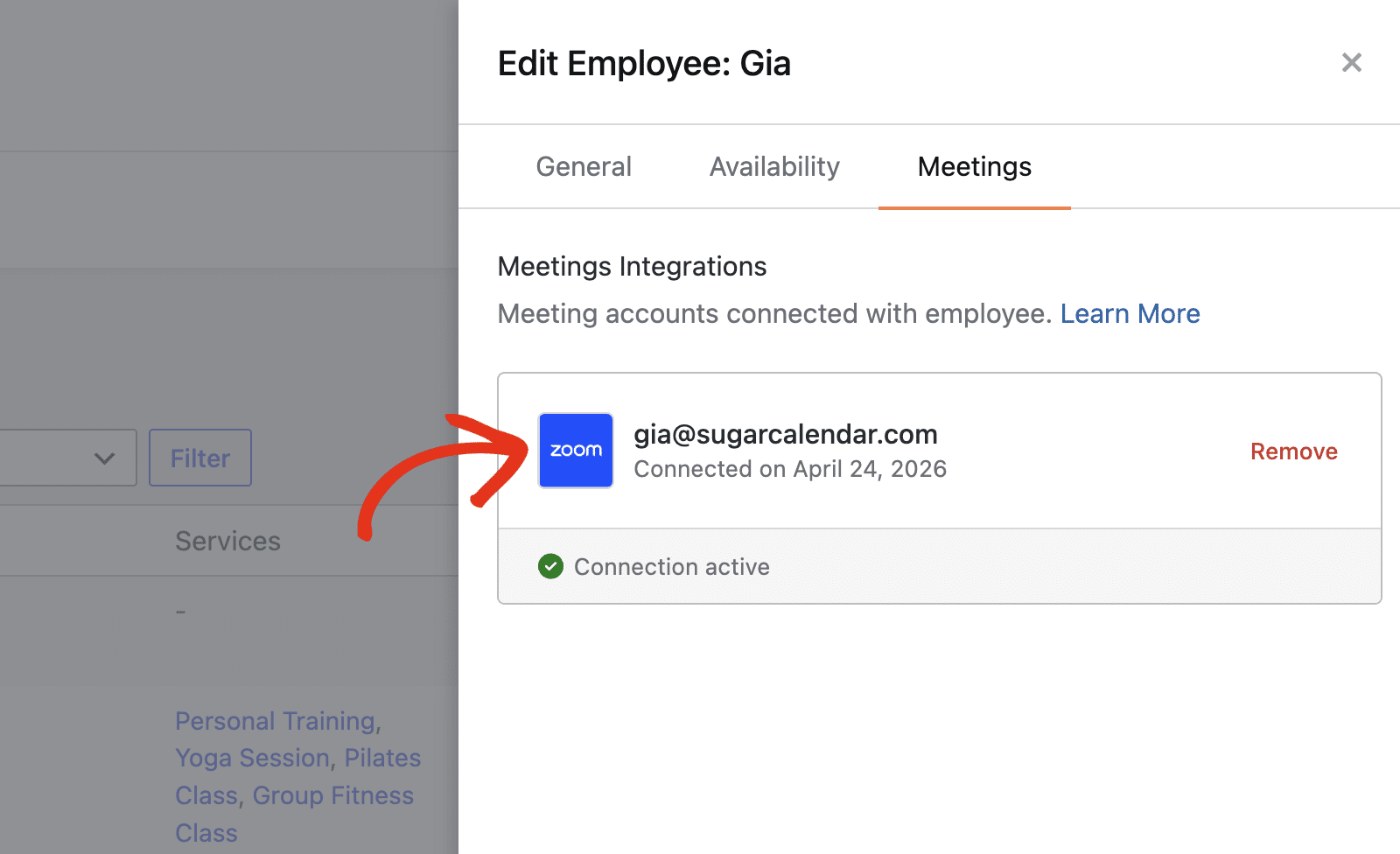 meetings-integration - Sugar Calendar Available meeting connections