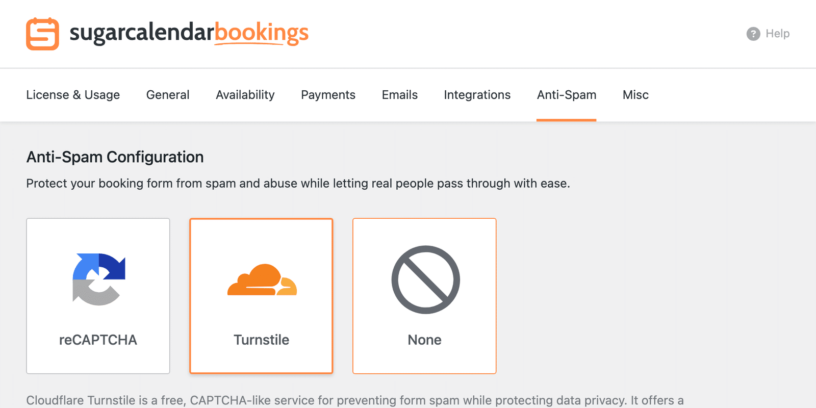 Select Cloudflare Turnstile